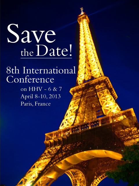 8th International Conference on HHV-6 & HHV-7 in Paris, France on April 8-10, 2013